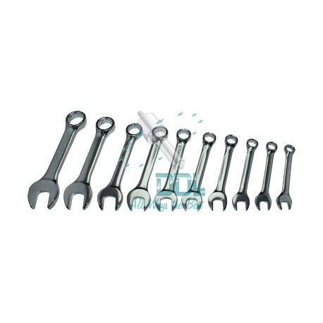 53D070 Stubby Spanner Set 8-19mm