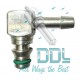 18D406 Common Rail Siemens Leak Off Connector 90 Deg