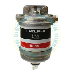 22D1018-M CAV Delphi Filter Assembly 1/2 UNF Single with Glass Base & Metal Drain Plug