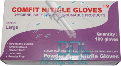 35D53 Large Nitrile Gloves x 100