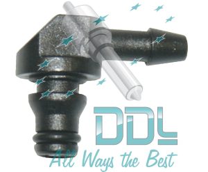 18D400 Common Rail Bosch Leak Off Connector 90 Deg