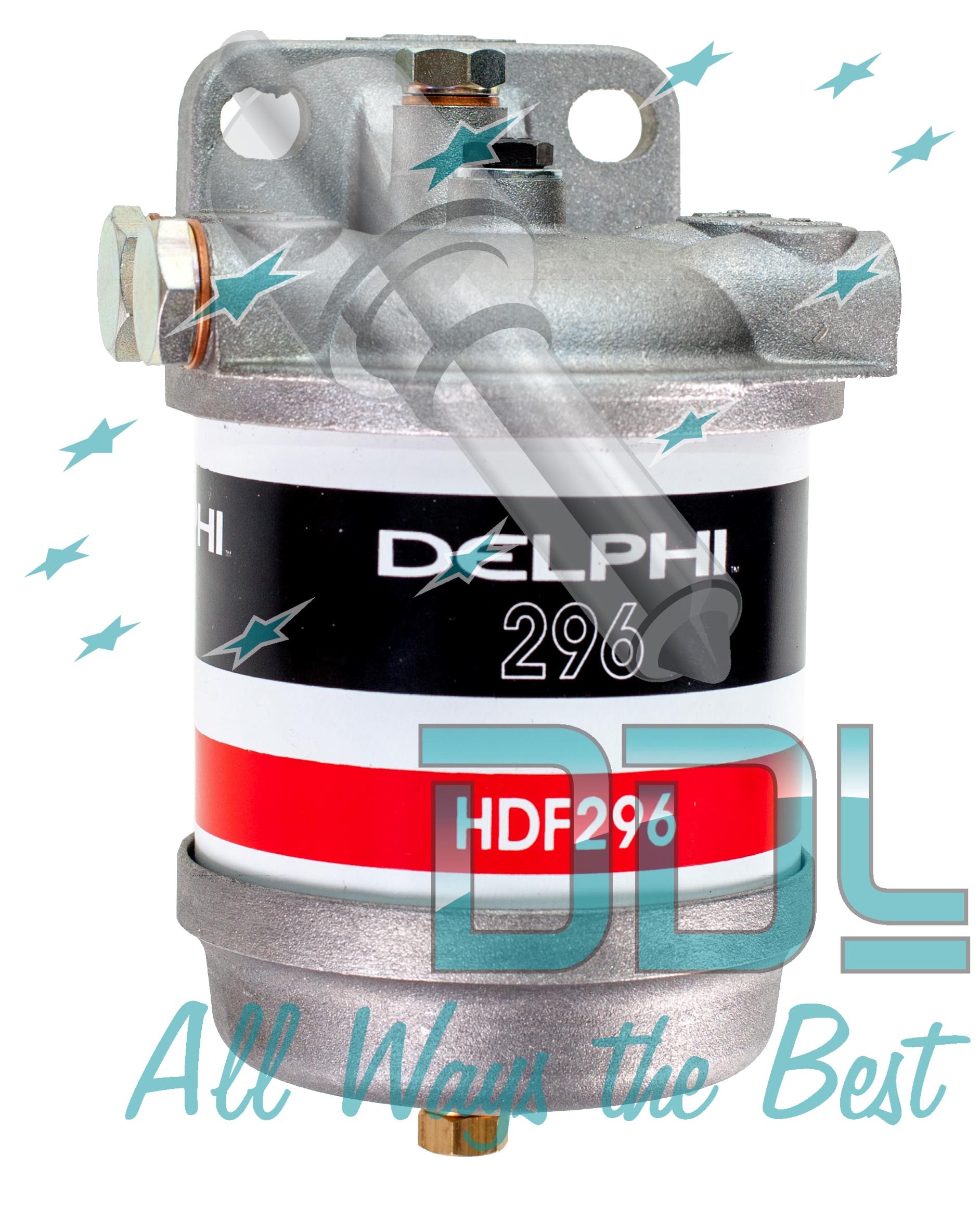 Marine Filter Assembly 14mm Single with Alluminium Base