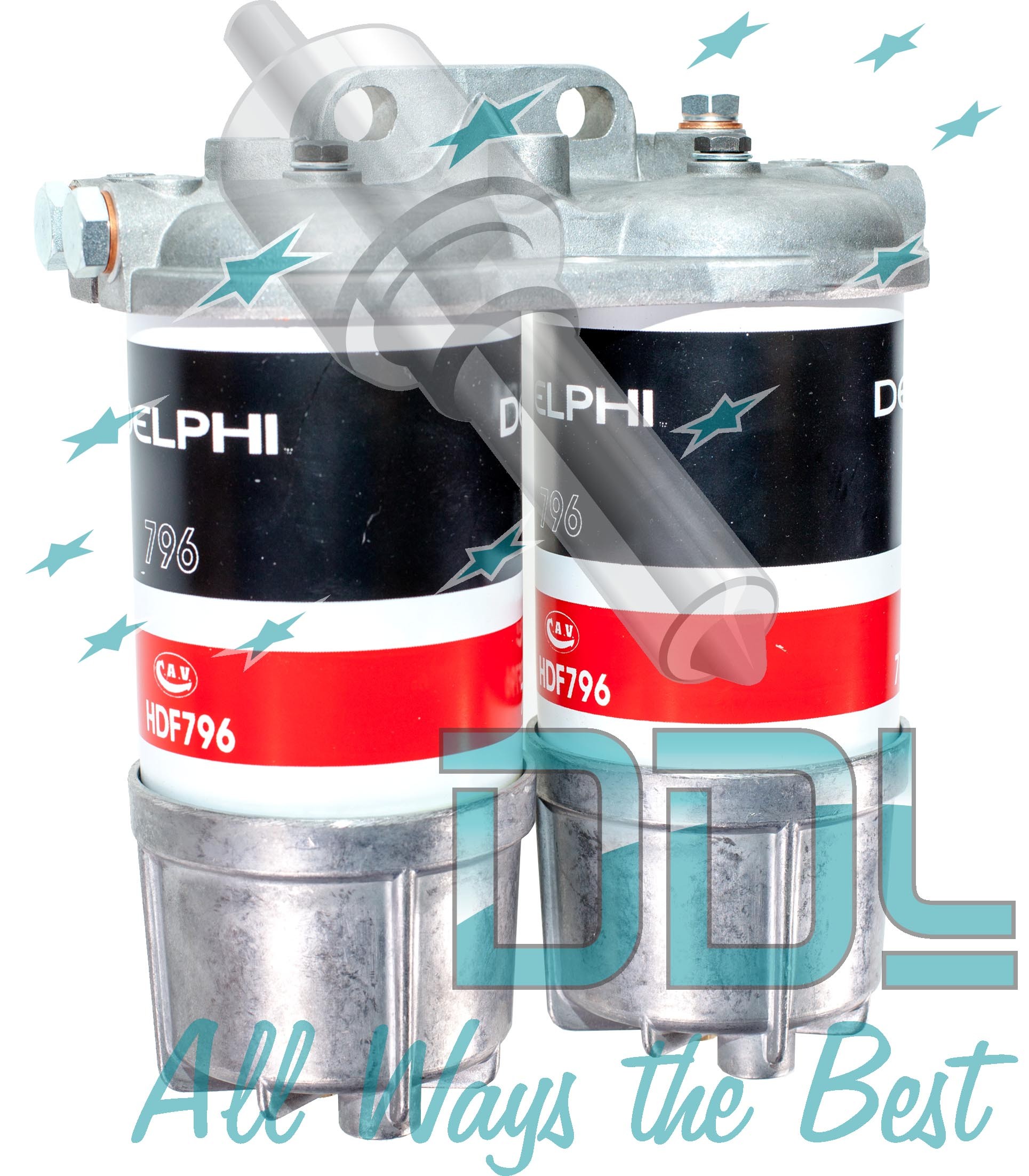 22D1046 CAV Delphi Filter Assembly 1/2 UNF Double"