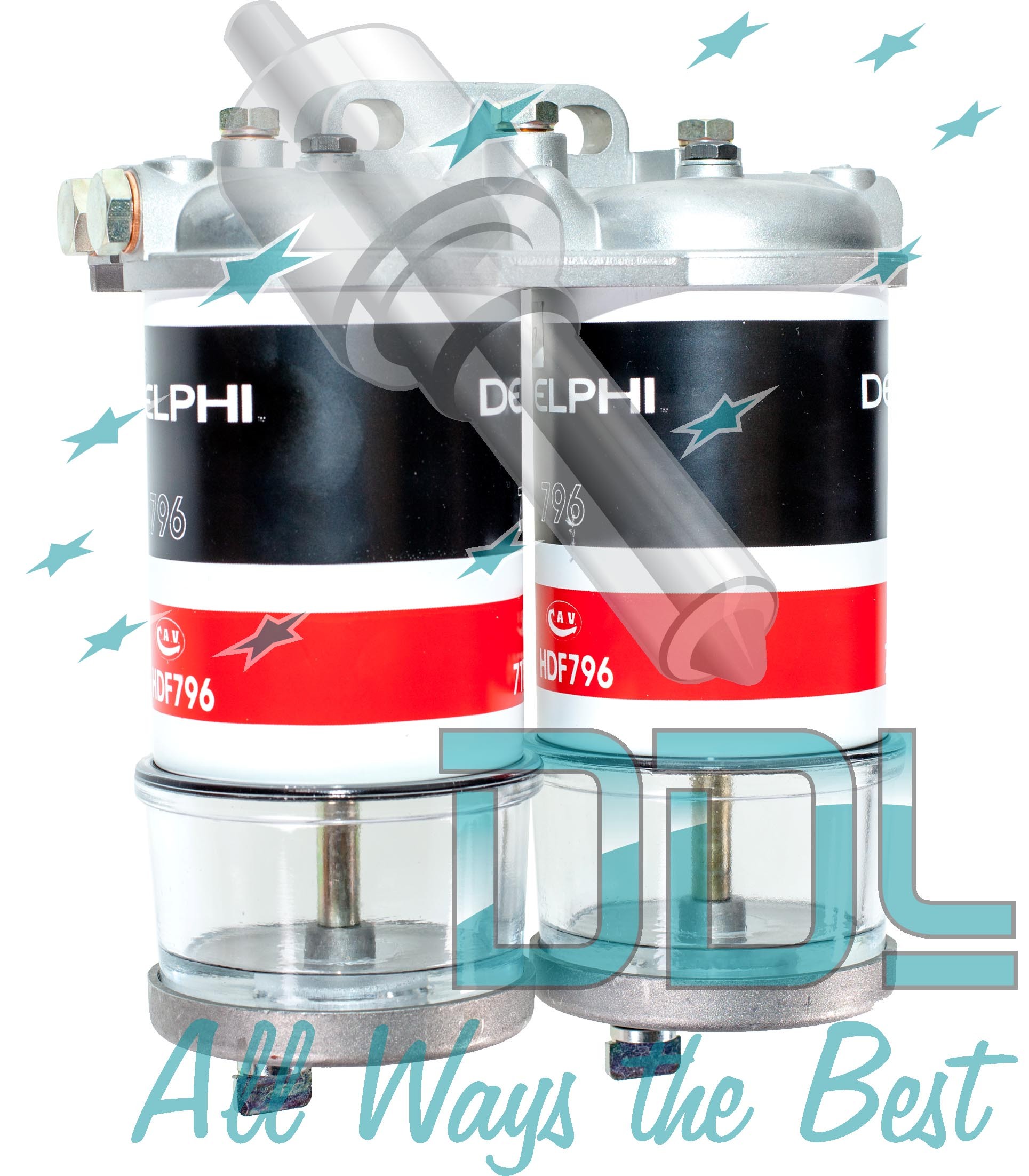 22D1047 CAV Delphi Filter Assembly 1/2 UNF Double"