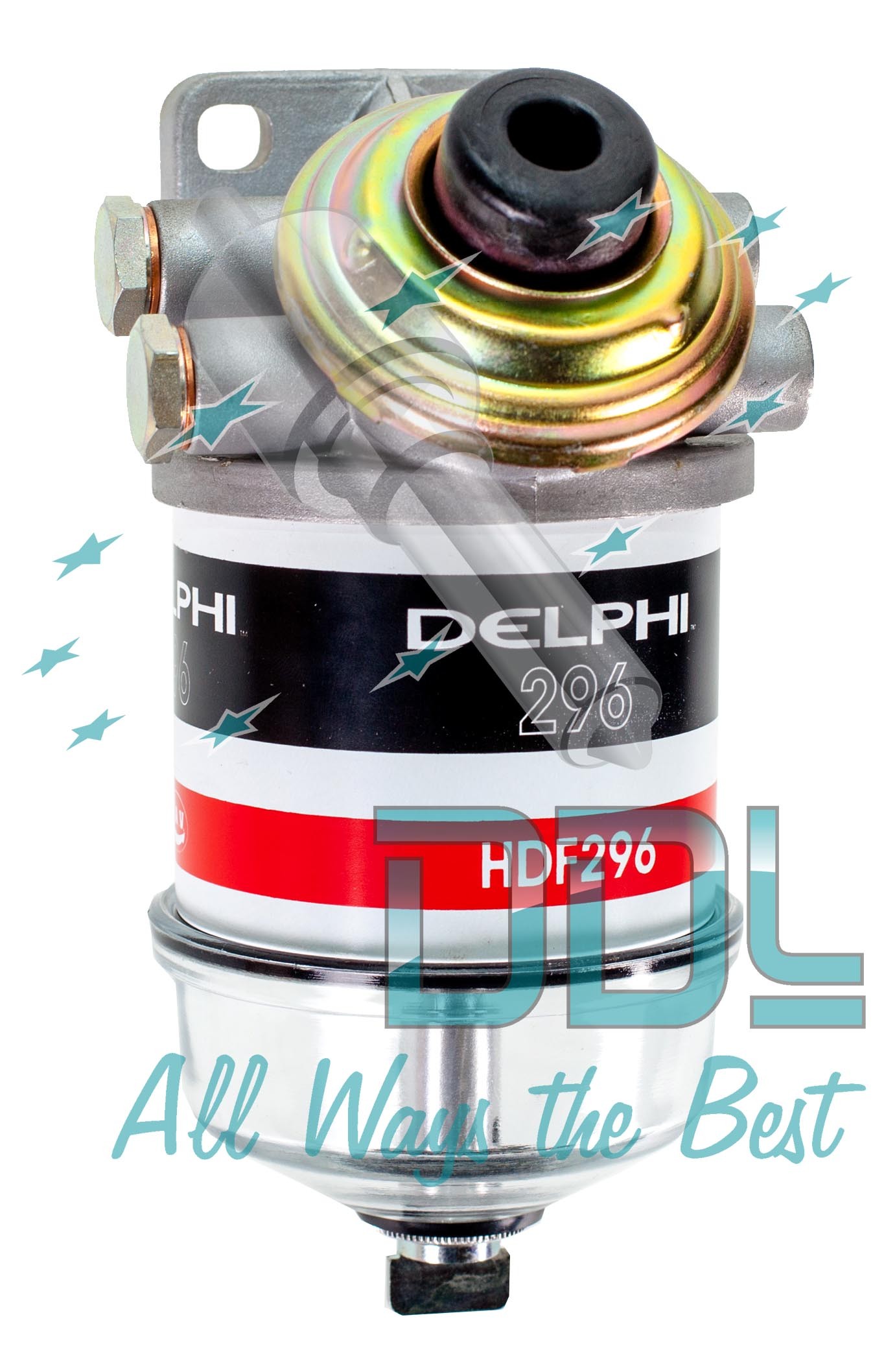 22D1117 CAV Delphi Filter Assembly 14mm with Primer Short Glass