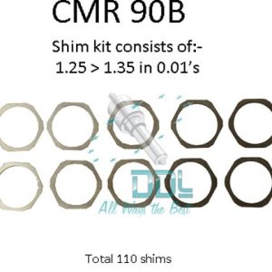 Ball cup movement shim 1.25mm - 1.35mm
