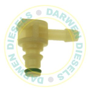 18D406-P Common Rail Siemens Leak Off Connector 90 Deg