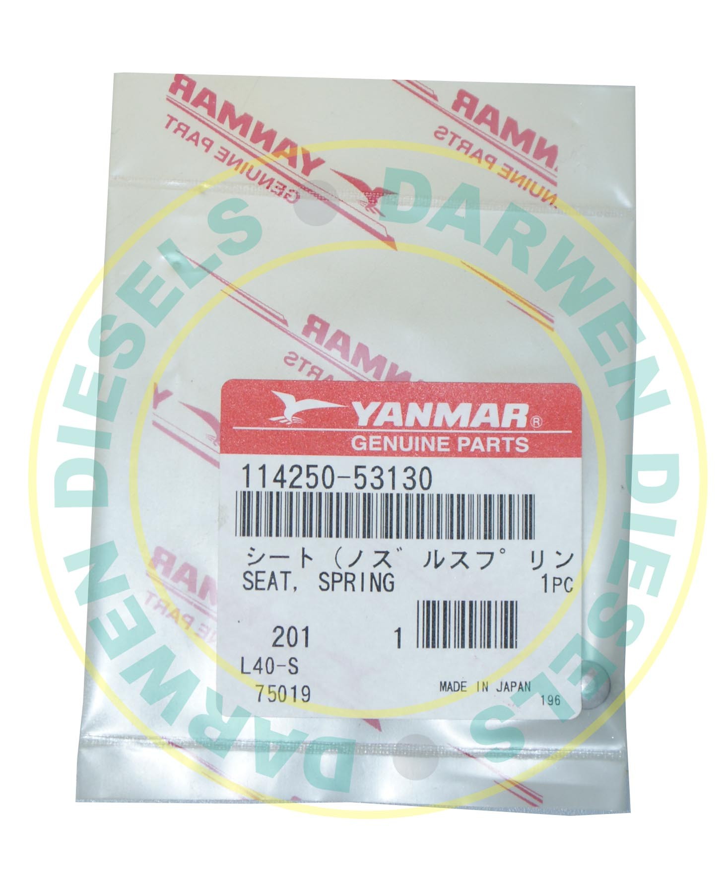 114250-53130 Genuine Yanmar Spring Seat