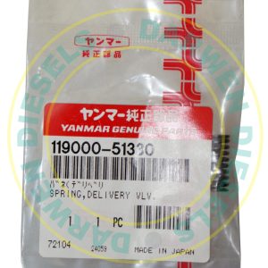 119000-51330 Genuine Yanmar Spring Delivery Valve