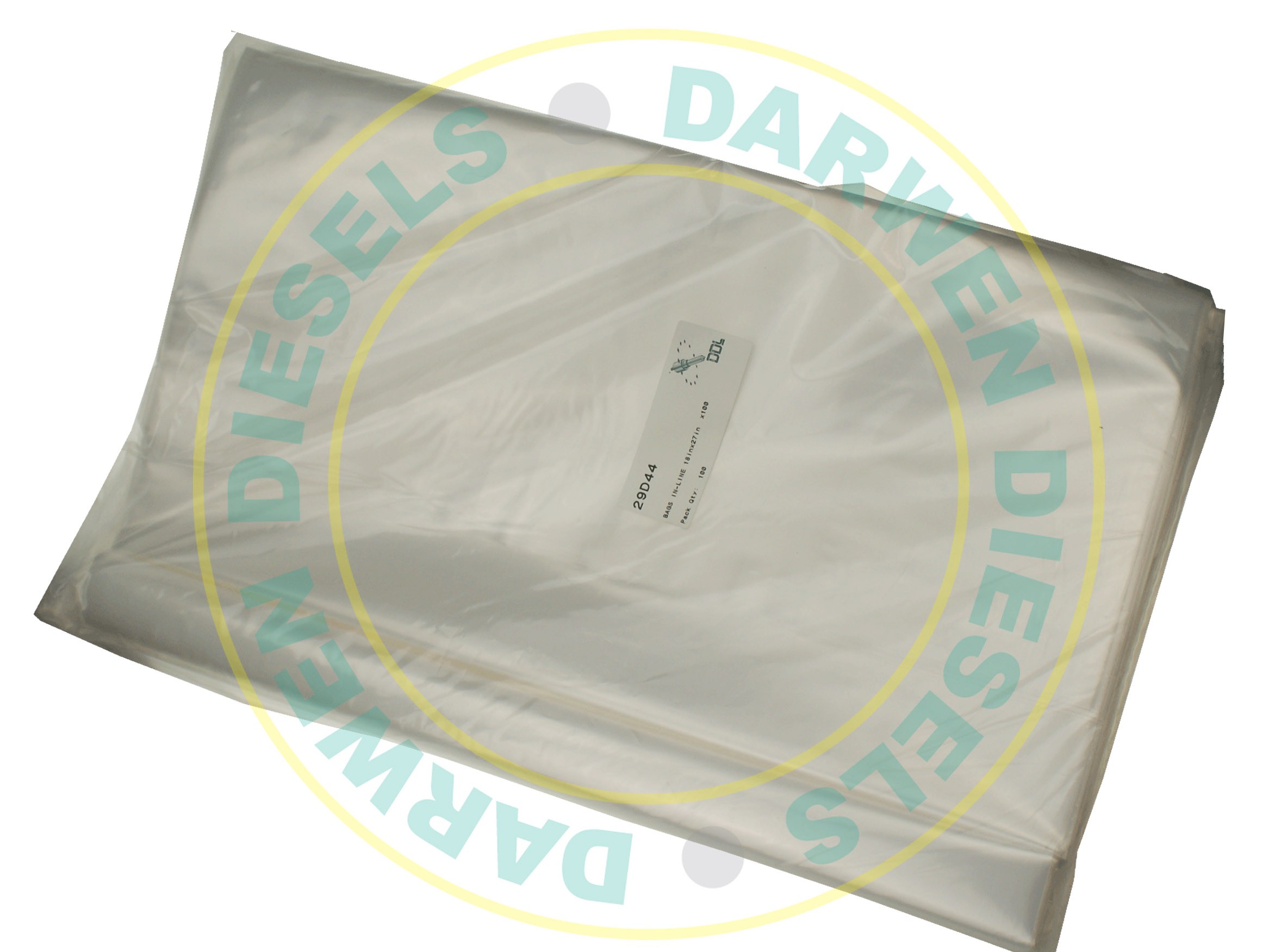 29D44 In-line Pump Bags 18in x 27in x100