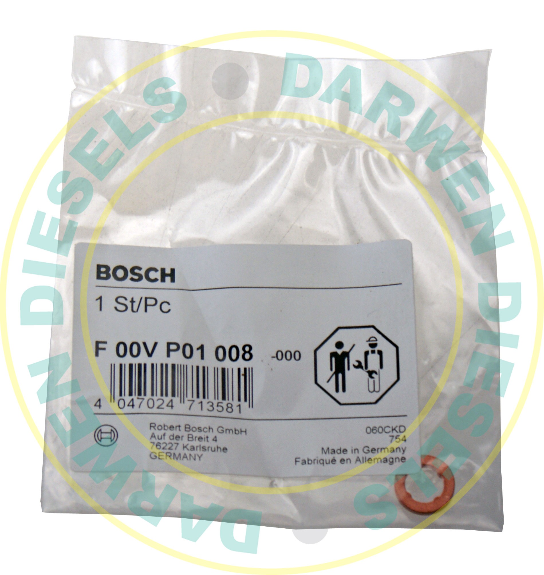 F00VP01008 Genuine Common Rail Bosch Washer