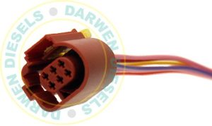 50D253-B-W Common Rail Electrical Connector with Wire 2.2 Cit/Peug