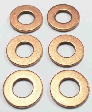 27D152 Bosch Common Rail Injector Copper Washer BMW/Fiat x 6