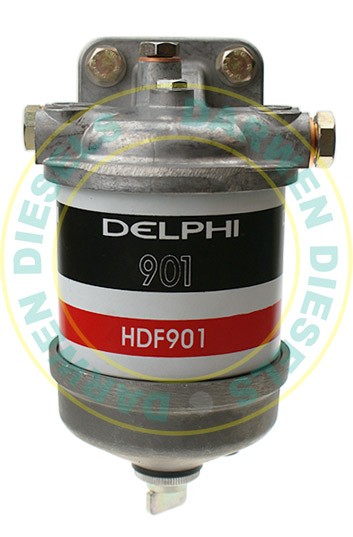 22D1018-M CAV Delphi Filter Assembly 1/2 UNF Single with Glass Base & Metal Drain Plug